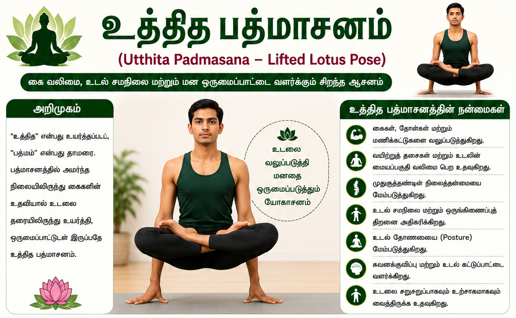 உத்தித பத்மாசனம்
